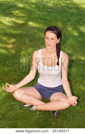 Young Woman Doing Yoga