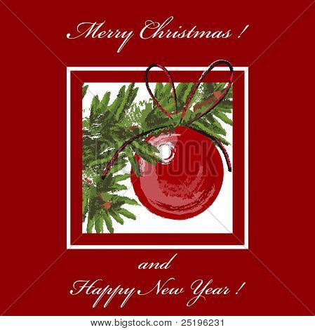 palla di Natale rossa