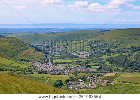 Villages In A Green Valley In Wales