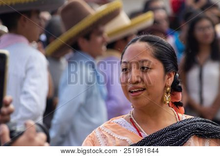 Indigenous People Celebrating The Guelaguetza In Oaxaca Mexico