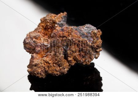 Piece Of Stone On A Studio Background