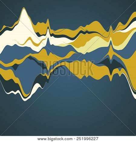 Big Data Visualization. Streamgraph. Futuristic Infographic. Inf