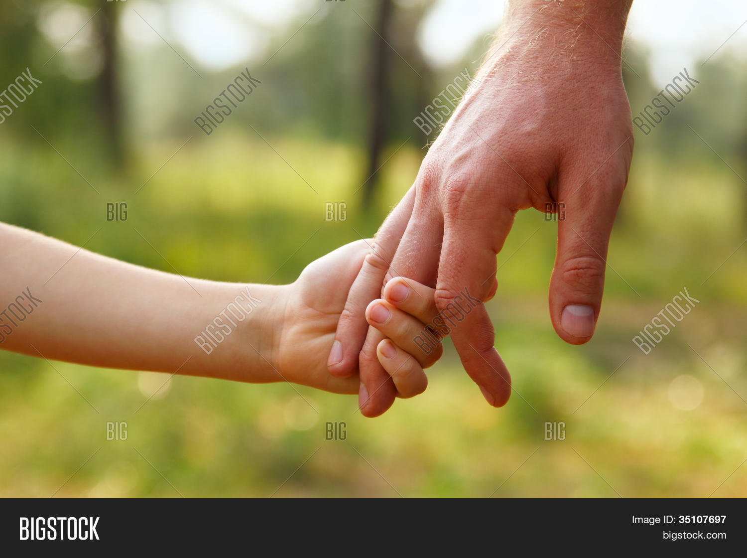 Father's Hand Lead His Image & Photo (Free Trial) Bigstock