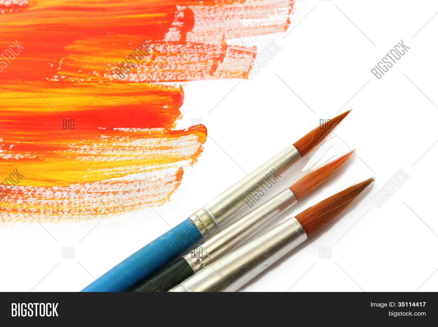 Gouache Paint Brushes Image & Photo (Free Trial) Bigstock