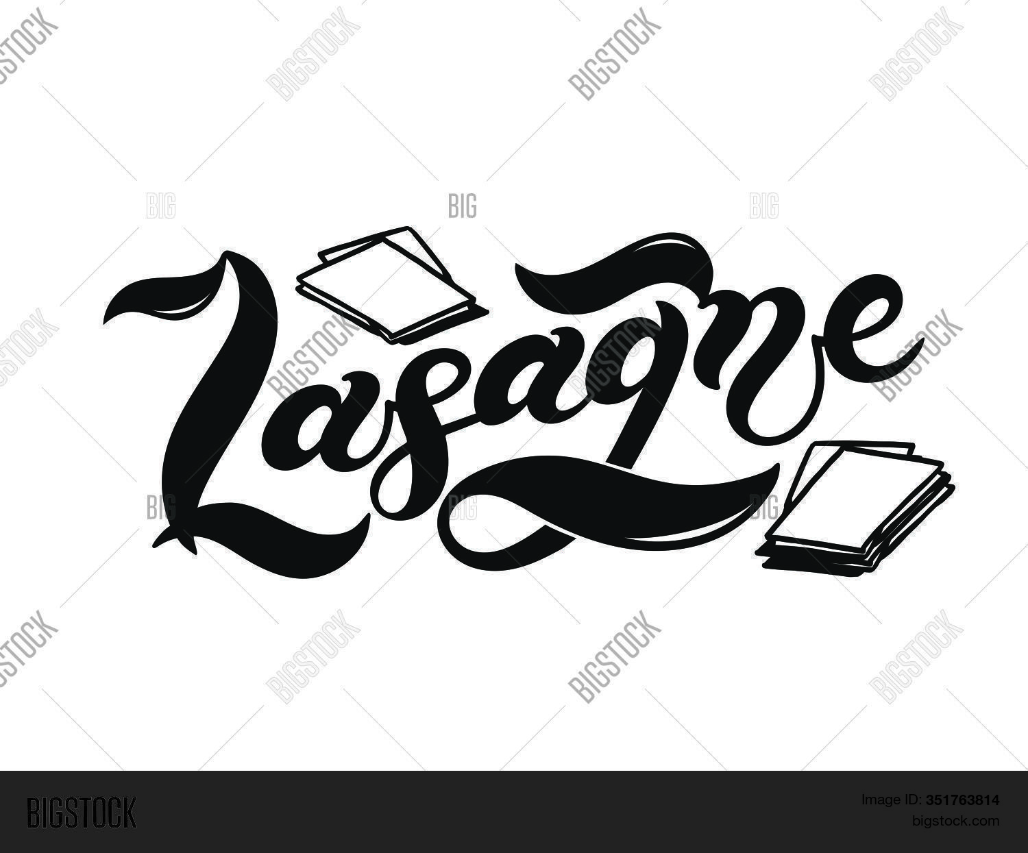 Lasagne. Name Type Vector & Photo (Free Trial) Bigstock