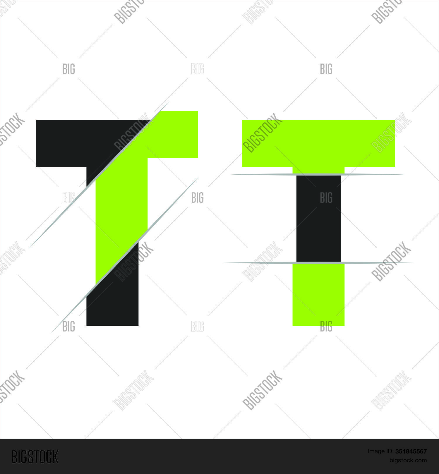Letter T Icon Logo Vector & Photo (Free Trial) | Bigstock