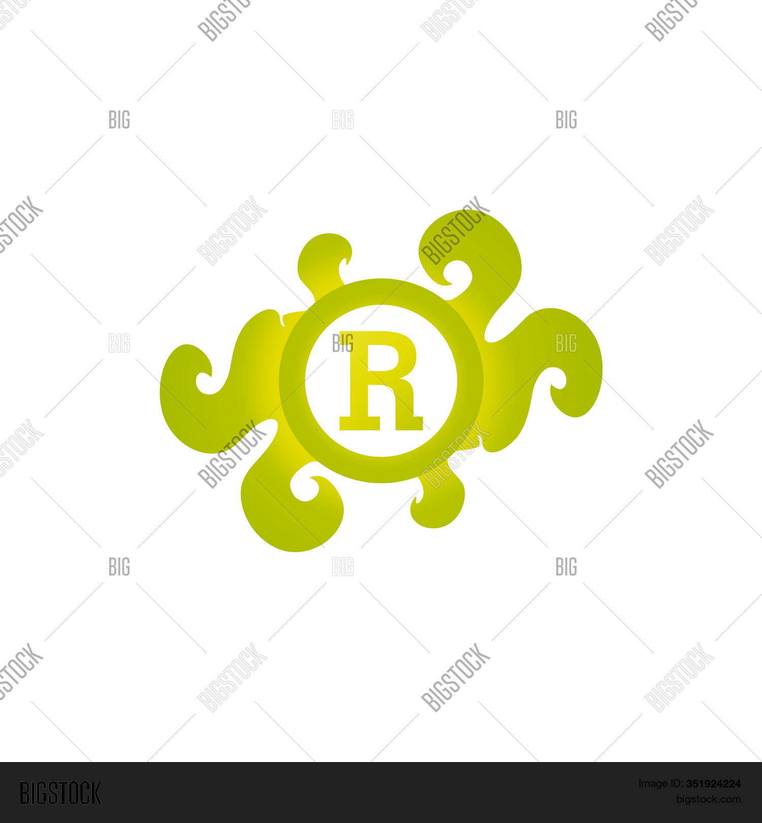 Letter R Decorative Vector Photo Free Trial Bigstock
