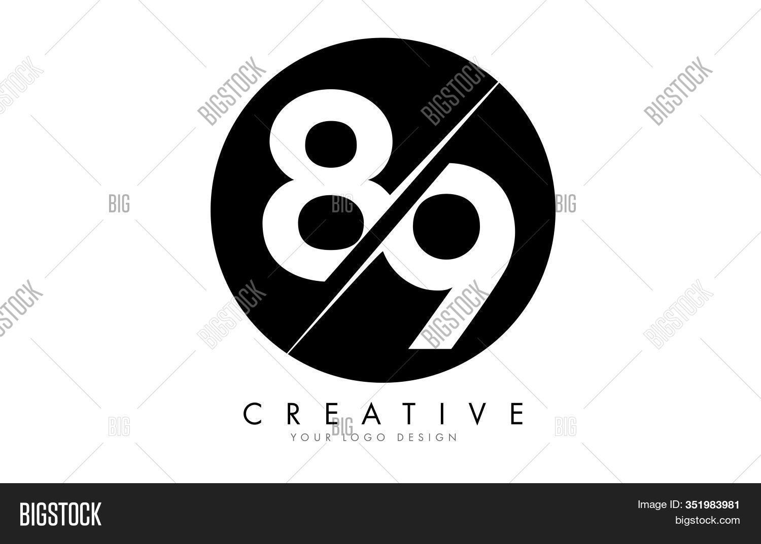 89 8 9 Number Logo Vector & Photo (Free Trial) | Bigstock