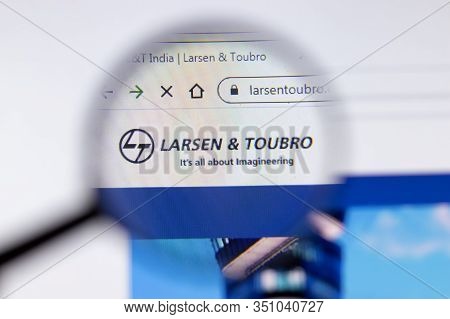 Saint-petersburg, Russia - 18 February 2020: Larsen And Toubro Company Website Page Logo On Laptop D