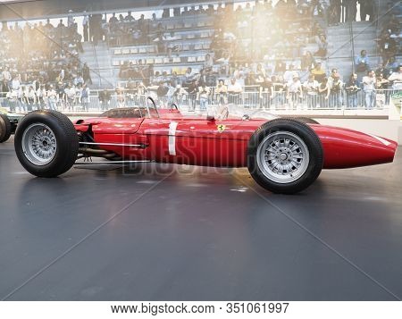 Mulhouse, France On August 2018: Ferrari 156 F1-63, Produced In 1963 On Exhibition In Museum In Euro