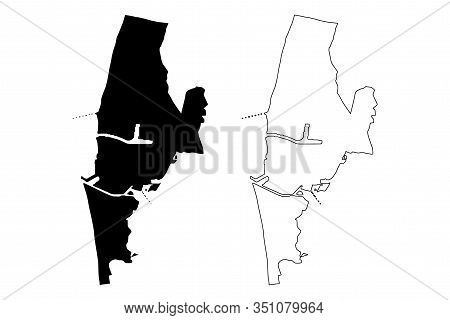 Liepaja City (republic Of Latvia, Administrative Divisions Of Latvia, Republican Cities) Map Vector 