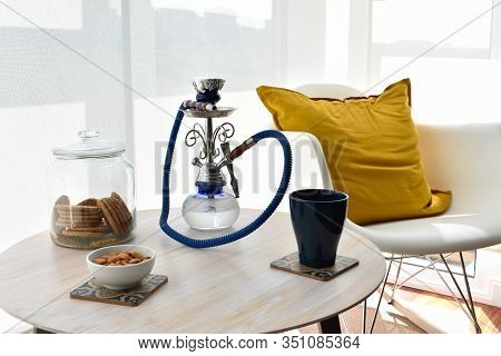 Sisha, Bizcuits And Tea In The Room