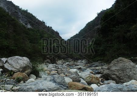 Beautiful view of mountain and  blue sky
