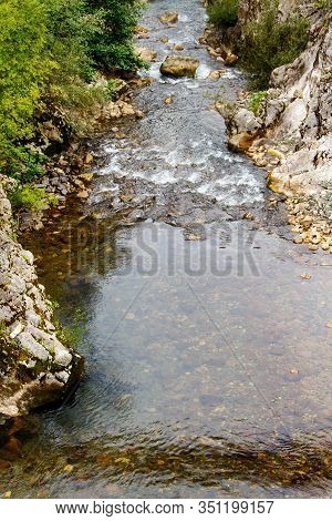Resurgence Of Sammaro River Near Roscigno In Cilento National Park, Campania, Italy