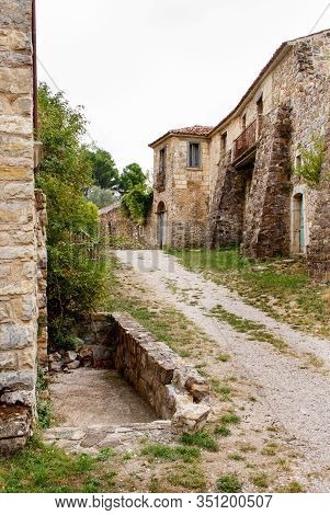 Roscigno Vecchio - Old Abandoned Village In Cilento, Campania, Italy