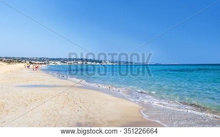 Pescoluse Beach Near Salve, The Maldives Of Salento, Puglia, Italy