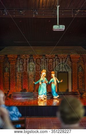Phan Rang Town, Ninh Thuan Province, Vietnam - 14 January, 2020: The Cham Girls Perform An Apsara Tr
