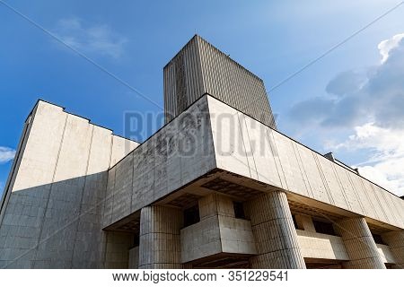 Kyiv, Ukraine - Sep 29, 2019: Building of Vernadsky National Library of Ukraine. Vernadsky National 
