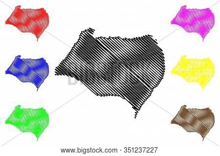 Bioko Norte (republic Of Equatorial Guinea, Provinces Of Equatorial Guinea) Map Vector Illustration,