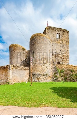 old castle of Semur En Brionnais, Burgundy, France