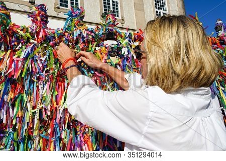 Igreja De Nosso Senhor Do Bonfim, A Catholic Church Located In Salvador, Bahia In Brazil. Famous Tou