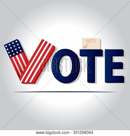 Election Day In United States. Presidental Election. 2020 - Vector