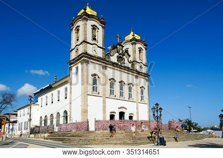 Igreja De Nosso Senhor Do Bonfim, A Catholic Church Located In Salvador, Bahia In Brazil. Famous Tou