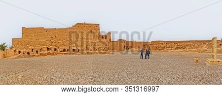 Meybod, Iran - May 6, 2015: Narin Castle Is A Mud-brick Fort And One Of The Most Important Relics Of