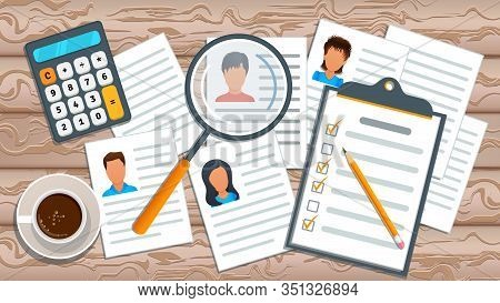 Concept Of Recruitment Service. Human Resources Management. Job Search. Employment Process. Recruitm