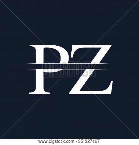 Initial Monogram Letter Pz Logo Design Vector Template. Pz Letter Logo Design