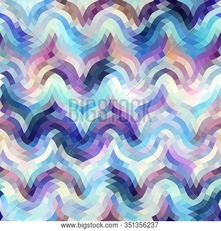 Geometric Abstract Pattern In Low Poly Style.