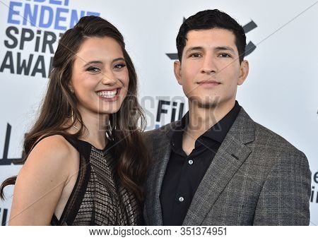 LOS ANGELES - JAN 06:  Keana Marie and Danny Ramirez arrives for the Film Independent Spirit Awards 2020 on February 08, 2020 in Santa Monica, CA