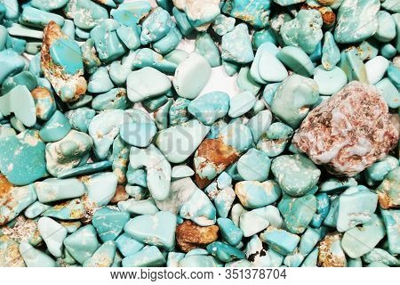 Turquoise Mineral Texture As Very Nice Natural Background