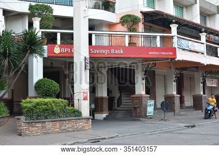 Antipolo, Ph - Nov. 30: Bpi (bank Of Philippine Islands) Family Savings Bank Facade On November 30, 