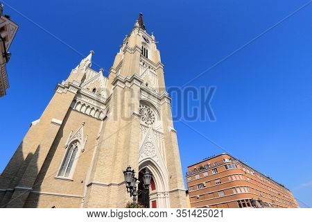 Novi Sad City, Serbia. The Name Of Mary Catholic Church (crkva Imena Marijinog).
