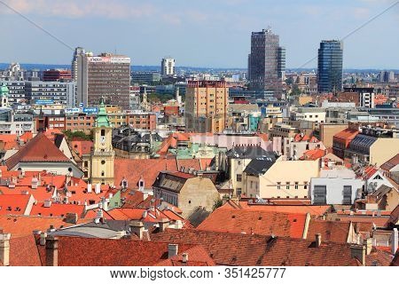 Bratislava, Slovakia - August 9, 2012: Cityscape Of Bratislava, Slovakia. Bratislava Is The Most Pop