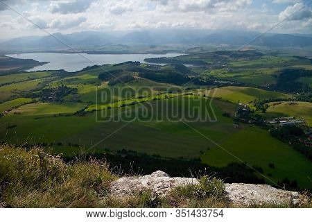 View From Cerenova Rock From West Tatras To Liptovska Mara Dam.