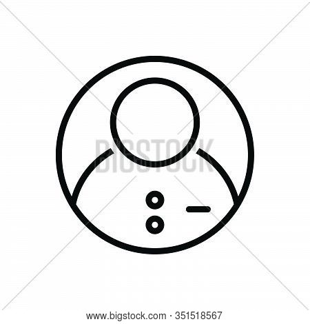 Black Line Icon For Profile Resume Document  Unemployment Application Summary Detail Expansion Elabo