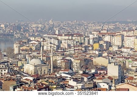Istanbul,turkey-february 18,2020.view From Kasimpasa, One Of The Oldest Settlements Of Istanbul With