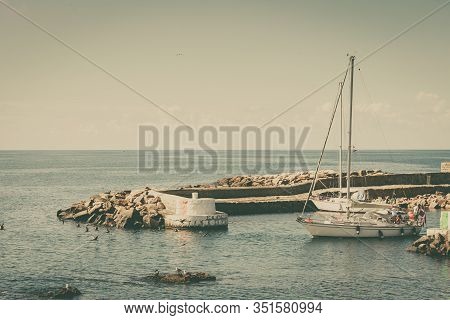 Christiansoe, Denmark - August 10, 2013: Fort Christiansoe - The Old Fortress Of King Christian V Si