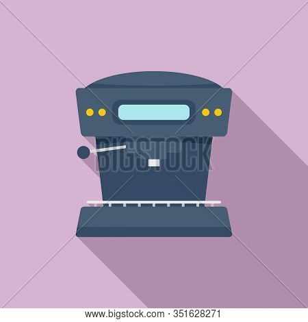 Espresso Coffee Machine Icon. Flat Illustration Of Espresso Coffee Machine Vector Icon For Web Desig