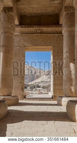 The Ramesseum Is The Memorial Temple Or Mortuary Temple Of Pharaoh Ramesses Ii. It Is Located In The