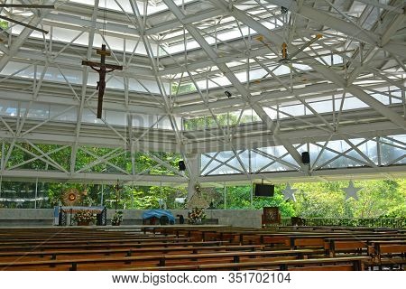 Rizal, Ph - Nov. 30: Parish Of The Immaculate Heart Of Mary Church Interior On November 30, 2019 In 