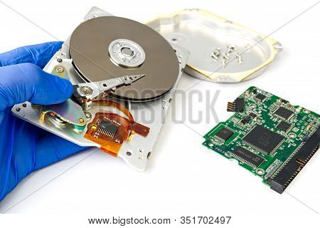 Hdd - Hard Disk Drive. Hard Disk Repair Concept. The Hard Drive Is Designed To Store Data Of All Man