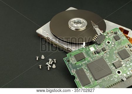 Hdd - Hard Disk Drive. Hard Disk Repair Concept. The Hard Drive Is Designed To Store Data Of All Man
