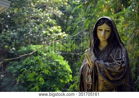 Rizal, Ph - Nov. 30: Virgin Mary Statue At Parish Of The Immaculate Heart Of Mary On November 30, 20