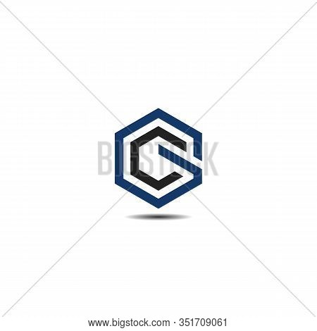 Initials Letters Gc Hexagon Shape Logo Design Vectors. Symbol, Icon, Letters G, Letters C, Letters G