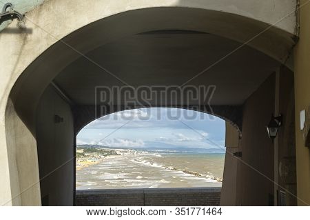 Termoli, Campobasso, Molise, Italy, And Its Beach At Summer