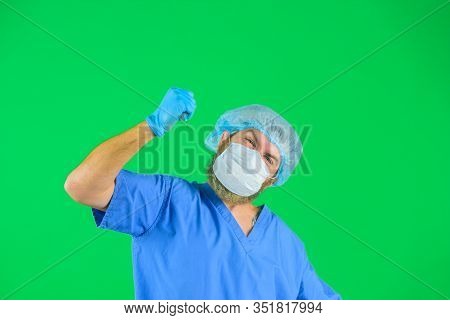 Vaccination. Medicine. Health Care In Hospital. Concept Of Vaccination. Doctor Holds Syringe. Syring