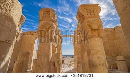 Luxor, Egypt : The Mortuary Temple Of Hatshepsut, Also Known As The Djeser-djeseru, Is A Mortuary Te